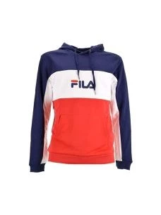 FILA ANALU BLOCKED HOODY FELPA UOMO IN COTONE GARZATO