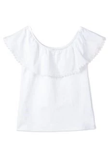 LOSAN T-SHIRT GIRLS MANICA CORTA CON VOLANT