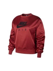 NIKE W NSW AIR CREW SATIN FELPA DONNA IN TESSUTO SATINATO