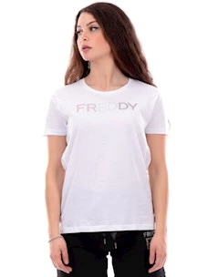 FREDDY T-SHIRT MAZZI SCRITTA CON BORCHIE