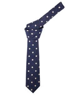 Cravatta Sartoriale in Lana e Seta Pois - Made in Italy
