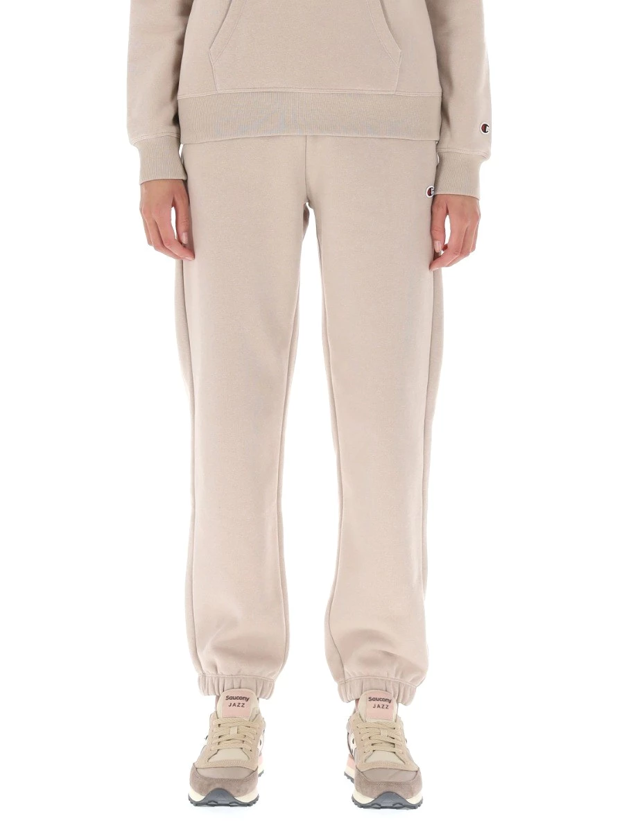 CHAMPION Pantaloni joggers in felpa con elastico alla caviglia