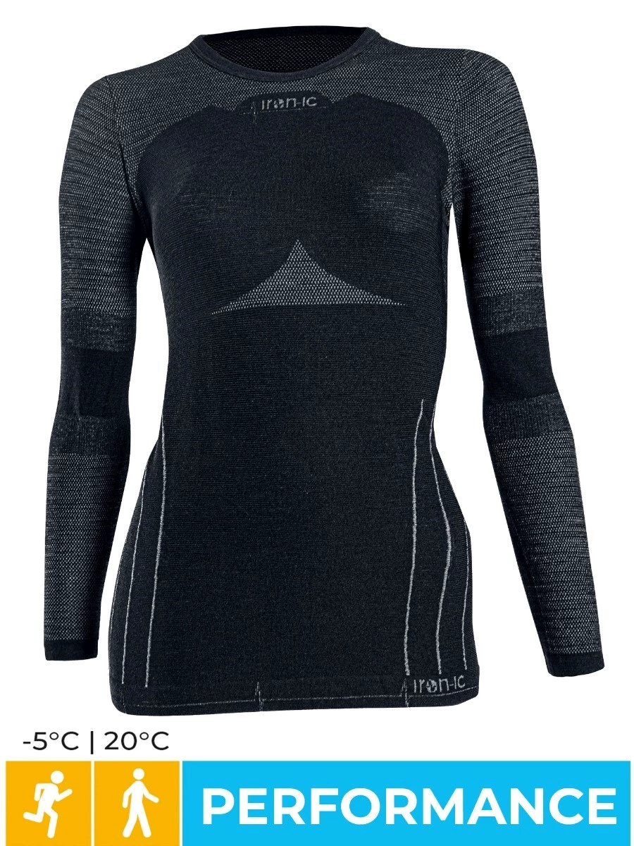 IRON-IC WOOL LONG SLEEVE - WOMAN PERFORMANCE -5° / +20°