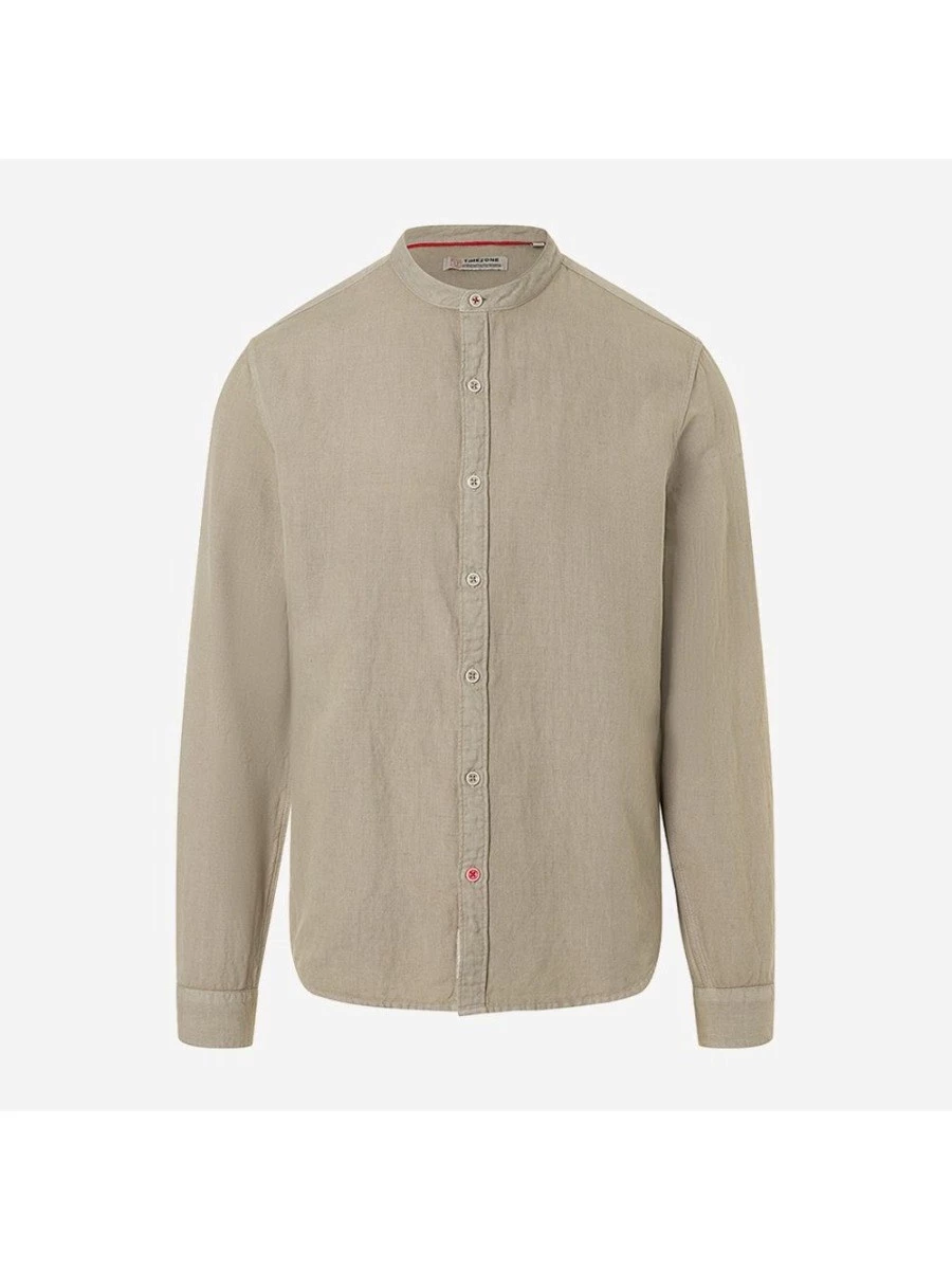 TIMEZONE CAMICIA UOMO LINO COLLO COREANA