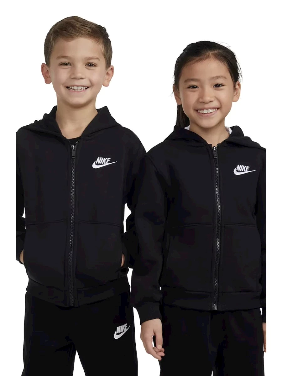 NIKE FELPA ZIP LUNGA E CAPPUCCIO JR