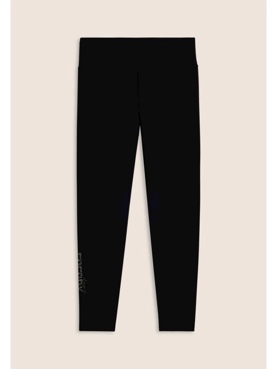Freddy Leggings 7/8 a vita alta con logo in borchie