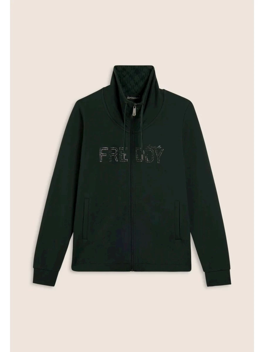 FREDDY FELPA DONNA ZIP LUNGA