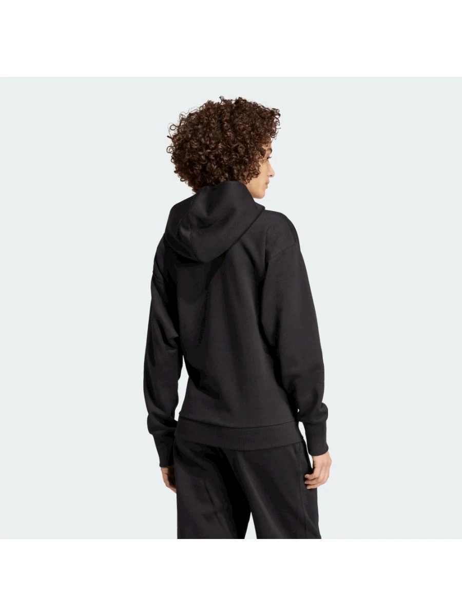 Adidas felpa cappuccio zip lunga donna