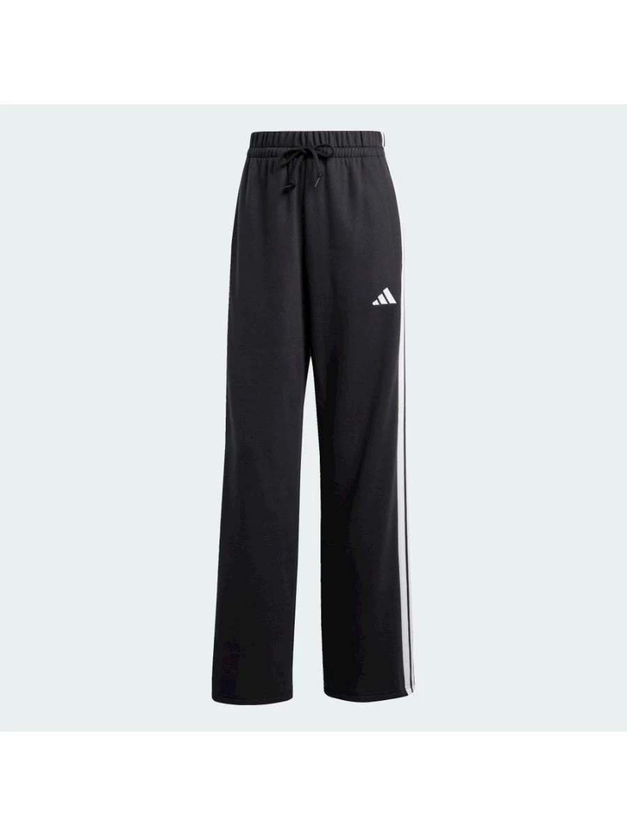 ADIDAS ESSENTIALS 3-STRIPES OPEN HEM FRENCH TERRY PANTS