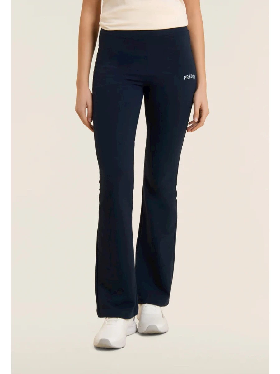FREDDY Pantaloni Slim a Zampa con Logo
