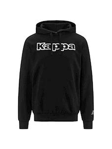 Felpa cappuccio logo ricamato KAPPA