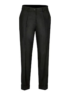 Pantalone lana slim risvolto Prani