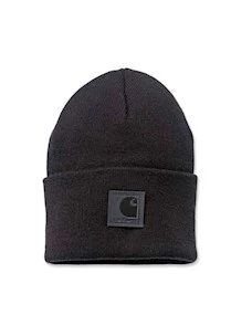 KET CAPPELLO logo in pelle nera CARHARTT
