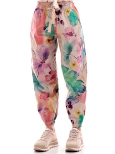 Pantalone balloon floreale DEHA