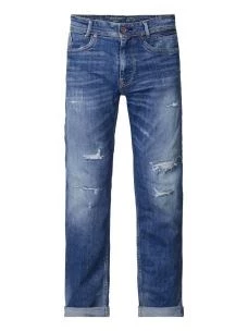 Jeans strappato con toppe PETROL