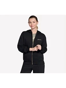 Felpa fullzip cappuccio SKECHERS
