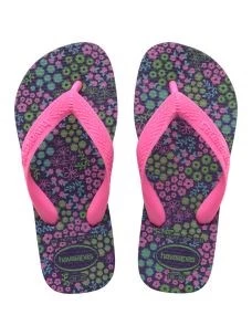 Kids flores havaianas flip flops