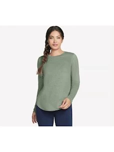 T-shirt manica lunga fiammata SKECHERS