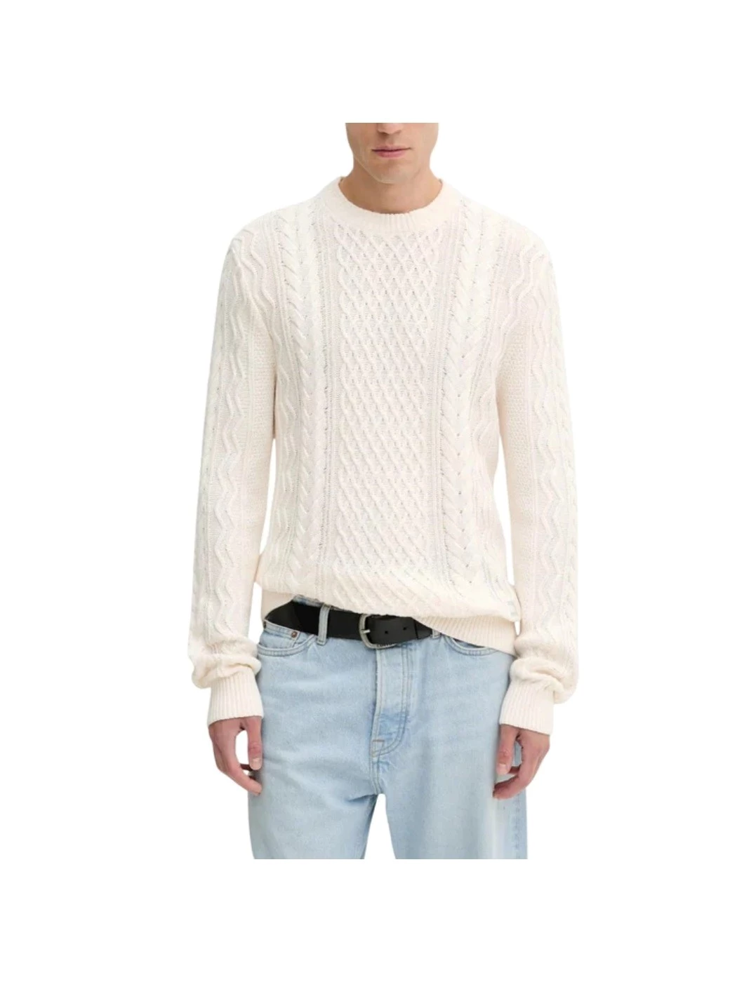 Maglia BADGE CABLE KNIT SWEATER TOMMY JEANS