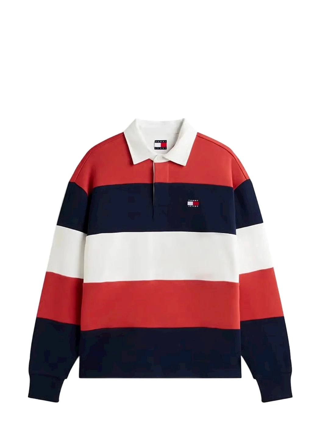 Polo manica lunga rigata TOMMY JEANS