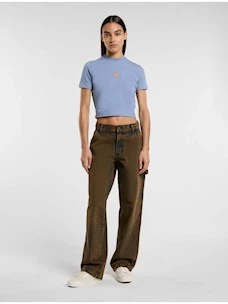 T-shirt w cropped logo DICKIES stampato