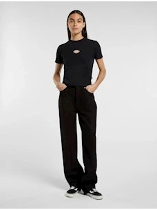 T-Shirt crooped logo stampato DICKIES