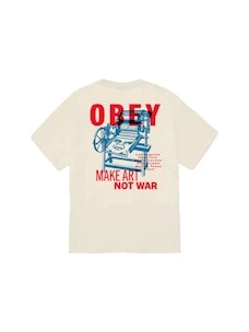 T-Shirt OBEY PRINTING PRESS MAKE ART