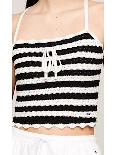 CROCHET STRIPE TOP TOMMY JEANS