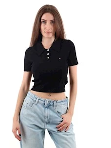 W POINTELLE POLO TOMMY JEANS