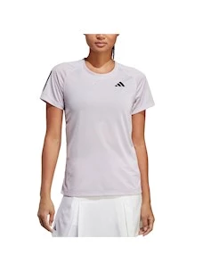 T-shirt donna tennis ADIDAS 3 stripes spalla
