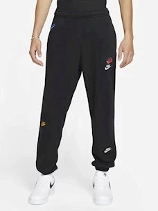 Pantalone con molla garzato multilogo NIKE ricamato