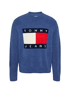 Maglia REG MELANGE FLAG SWEATER TOMMY JEANS