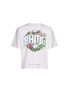 T-shirt cropped BHMG stampa fiori