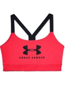 UA Armour Mid Sportstyle Graphic sports bra for women