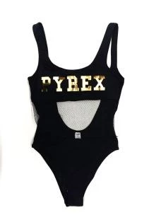 PYREX lurex FishNet swimsuit