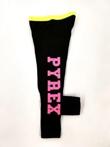 Leggings girl profilo e logo PYREX fluo