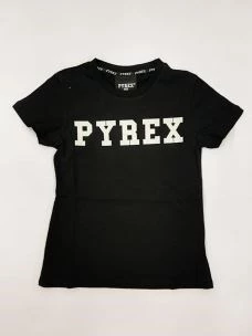 T-shirt girl logo PYREX classic glitter