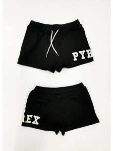 Short girl logo PYREX glitter and pockets