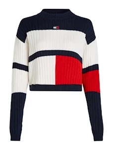 Maglia COLORBLOCK BADGE SWATER TOMMY JEANS