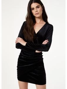 LIUJO VESTITO CORTO IN VELLUTO F69245T4099