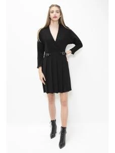 KONTATTO abito con scollo incrociato NO6012I2NO201