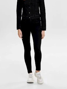 Jeans nero con zip ONLY