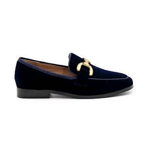 MOCASSINO VELA LOAFER VELLUTO MARINO BIBI LOU 