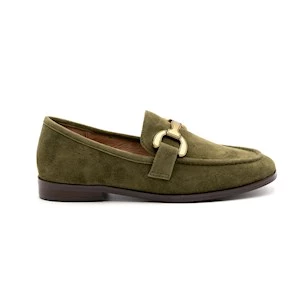 MOCASSINO VELA LOAFER SUEDE VERDE BIBI LOU 