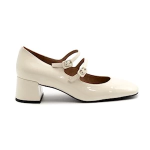 DECOLLETE CARDIFF PUMP VERNICE BIANCO BIBI LOU 