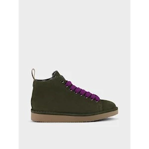 SCARPONCINO DONNA SUEDE/FAX FAUR LINING MILITARY PANCHIC