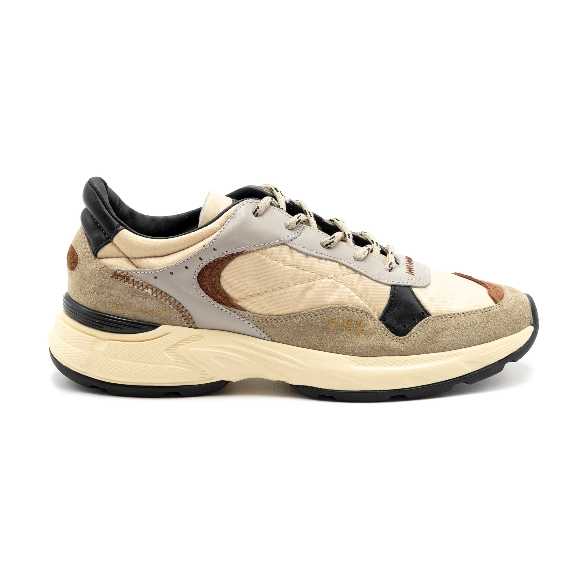 SNEAKER UOMO REVERSE BLACK/NUT STOKTON