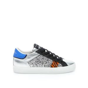 SNEAKER LOW TOP DISTRESSED GLITTER CRIME OF LONDON