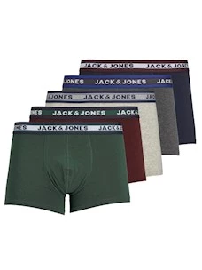BOXER UOMO JACK & JONES OLIVER TRUNKS 5 PACK