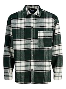 CAMICIA JACK & JONES ORZAC CHECK OVERSHIRT LS SN